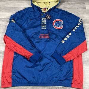 Men's 2XL Royal Chicago Cubs Team OG 2.0 Anorak‎ Quarter-Zip Hoodie Windbreaker